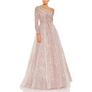 Verziertes Abendkleid aus Tüll