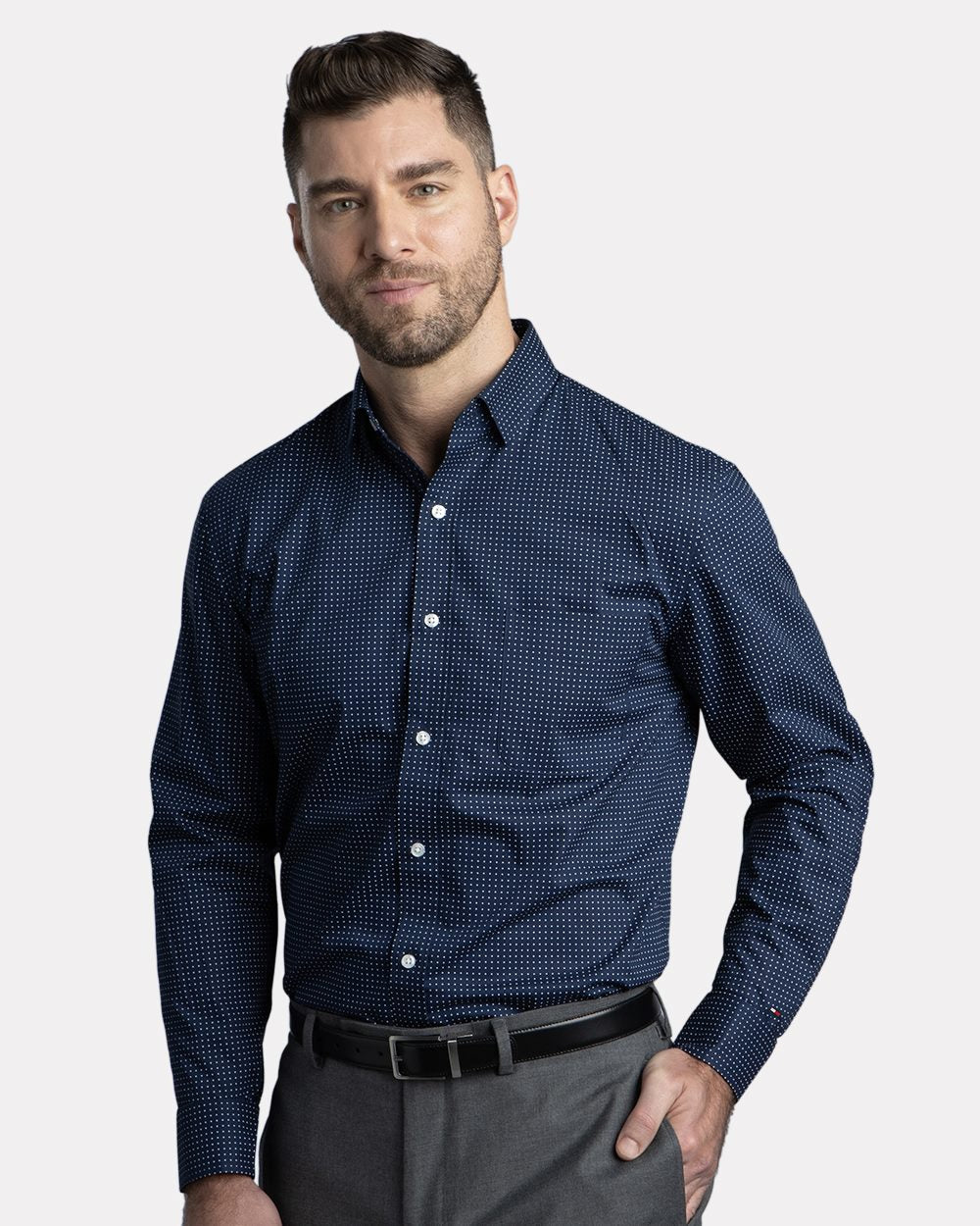 Tommy Hilfiger Herren-Hemd – Punktmuster