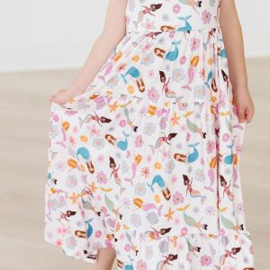 Mermaid Magic Maxikleid – Rüschen
