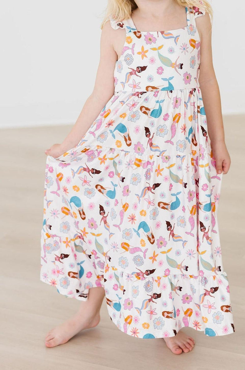 Mermaid Magic Maxikleid – Rüschen