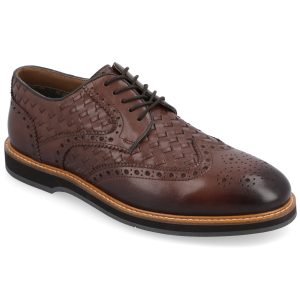 Thomas & Vine Radcliff gewebte Derby-Schuhe mit Flügelkappe