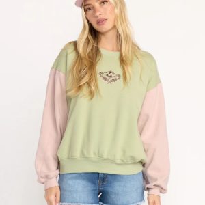 Billabong The Original Vibes Kendal Damen-Sweatshirt mit Rundhalsausschnitt