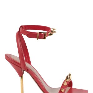 Punk Sandalen mit Nieten und Knöchelriemen