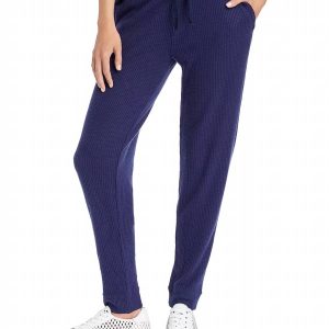 7733610676284 Jogginghose – Damen, Waffelstruktur, Strick, Marineblau