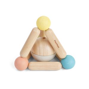 Dreieckiges Greifspielzeug in Pastell