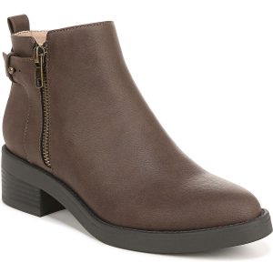 Bonus Kunstleder-Stiefeletten mit Blockabsatz