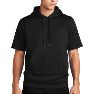 Sport-Tek Sport-Wick kurzärmeliger Herren-Fleece-Kapuzenpullover