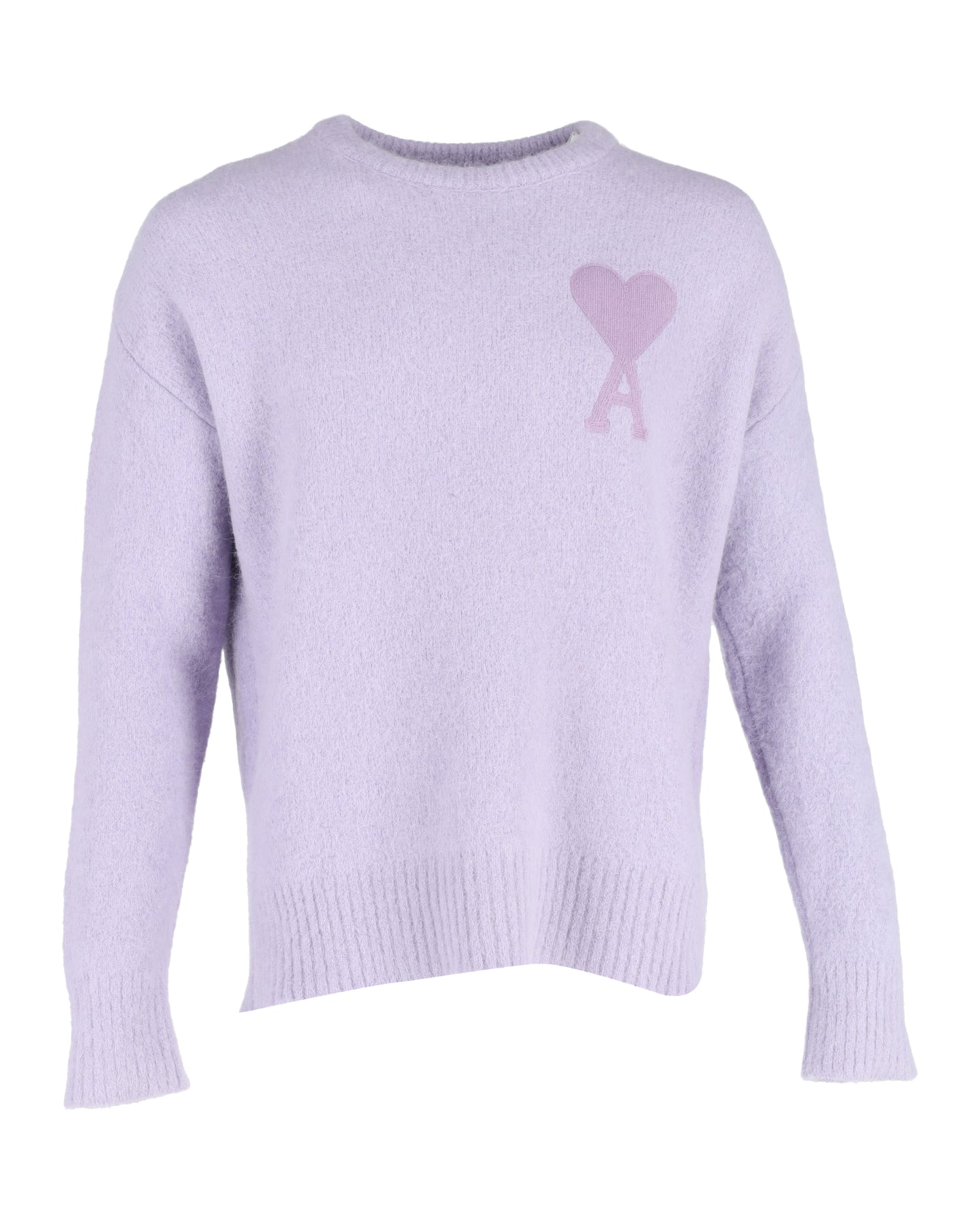 Ami Paris Logo Pullover – Wolle, Lila – 7748639096892