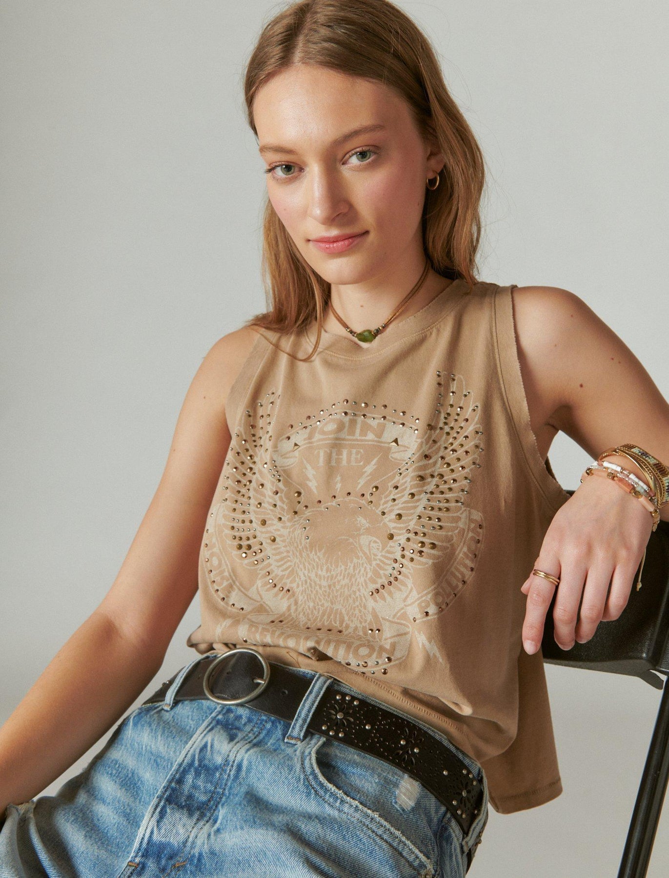 Lucky Brand Join The Revolution Tanktop – Damen