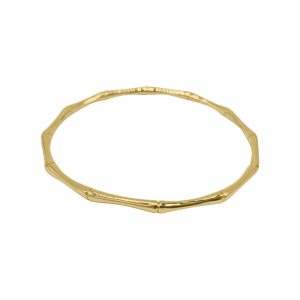 Armreif – Bambus-Optik, Gold