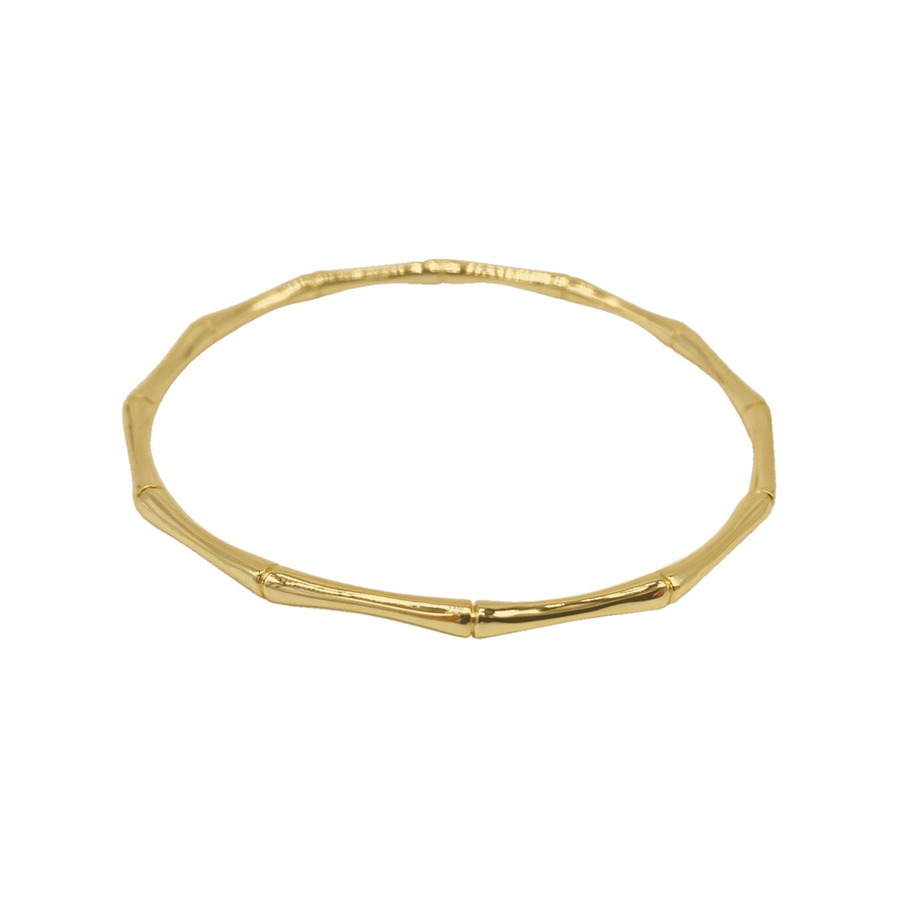 Armreif – Bambus-Optik, Gold
