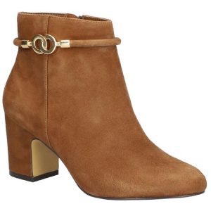 Diaz Veloursleder-Stiefeletten mit Absatz