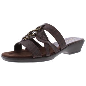 Torrid Pantoletten – Kunstleder, Riemchen, Damen
