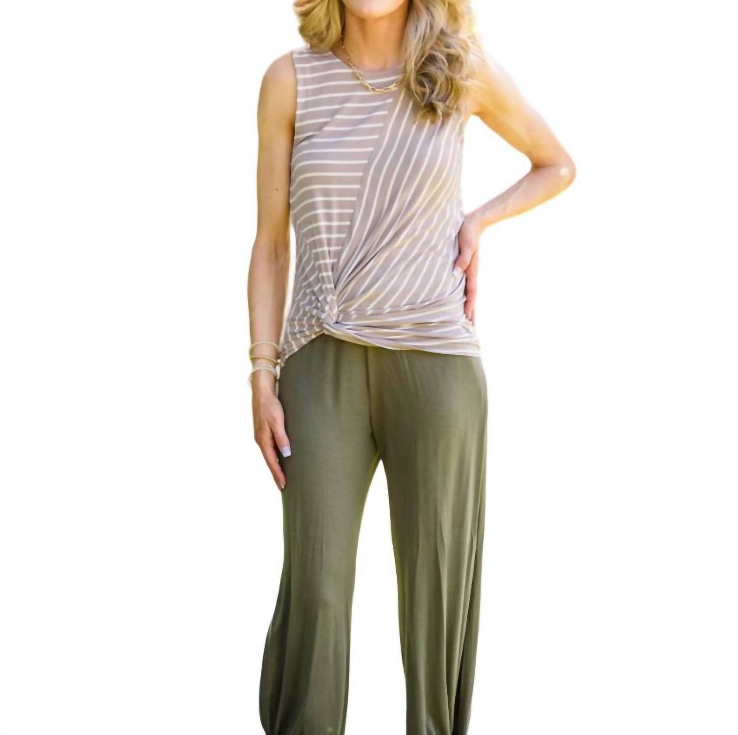 Ella 7732518486076 Tanktop – gestreift, mehrfarbig