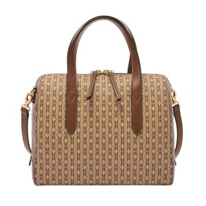 Fossil Sydney bedruckte Damen-Henkeltasche aus Polyurethan