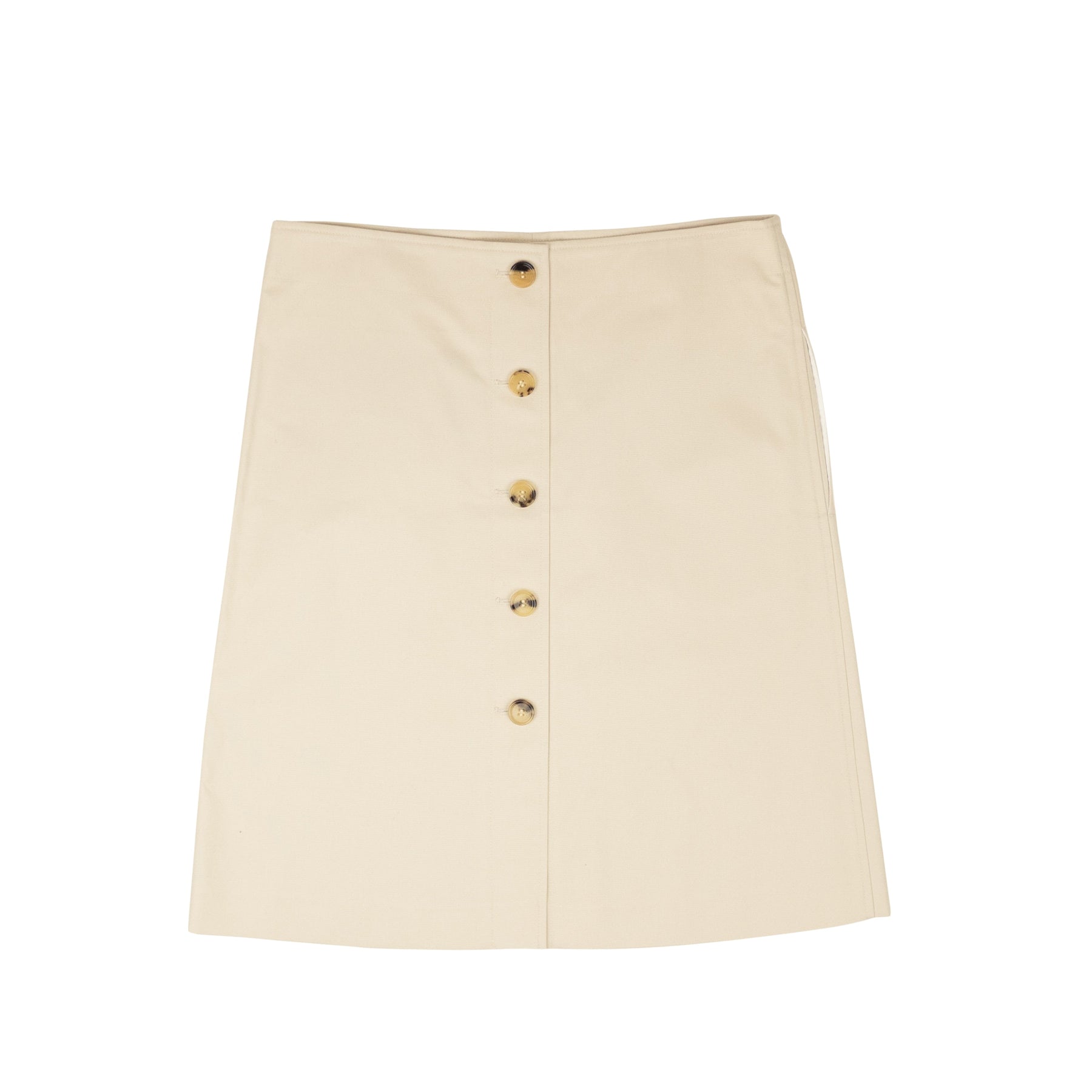 Bottega Veneta Rock mit Knopfleiste in Beige