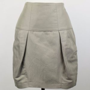 Rock – Baumwollmischung, Damen, Grau