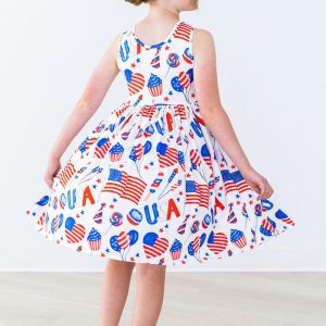 Party the USA Tank Kleid mit schwingendem Rock