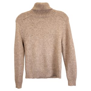 Nili Lotan Atwood Pullover – Wolle, Beige – 7733740077116