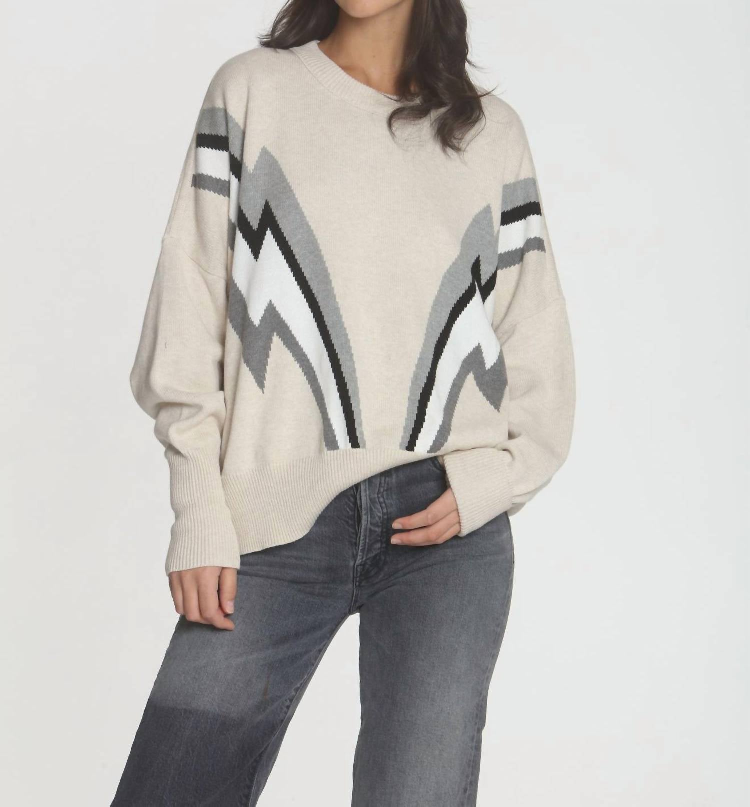 Retro Sweatshirt – Dune Bolt, Mehrfarbig