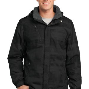 Port Authority isolierte Jacke mit Pinselstrichmuster – J320