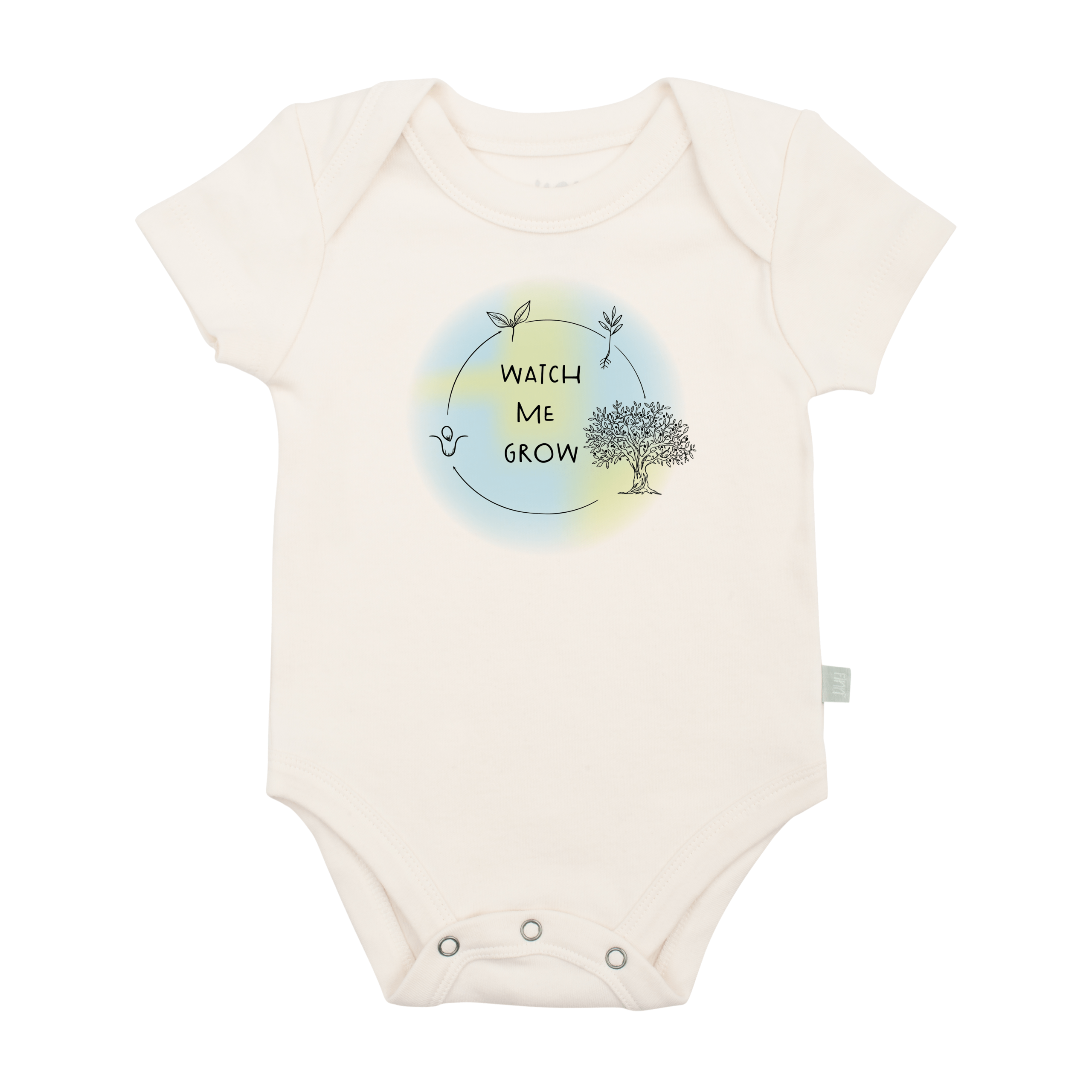 Baby-Body mit Grafikmotiv „Watch Me Grow“