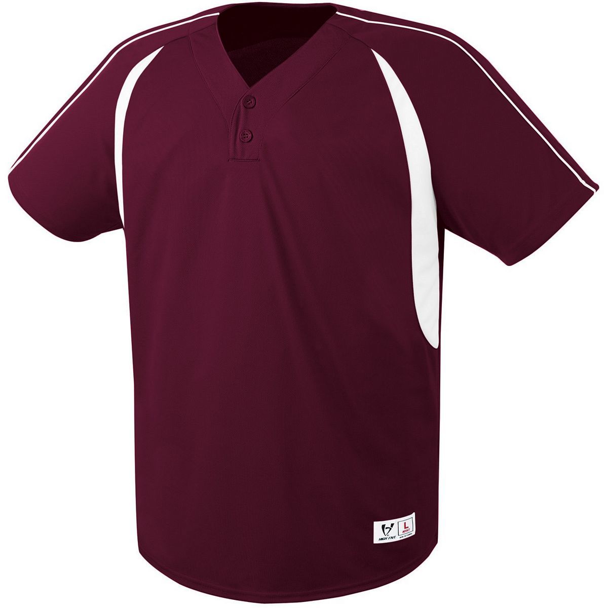 High Five Impact Jugend-Baseballtrikot mit zwei Knöpfen