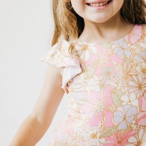 What's Up Buttercup Gymnastikbody – kurze Flügelärmel