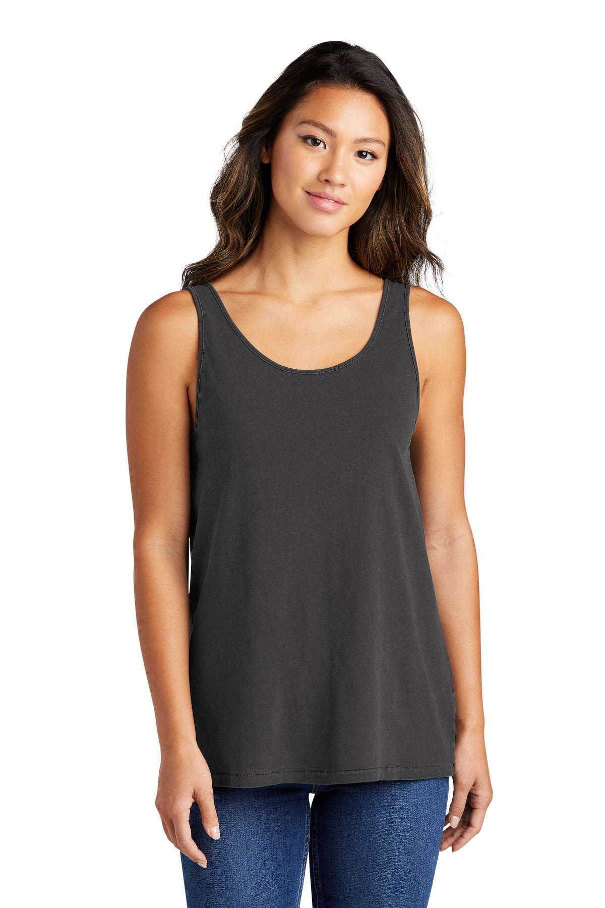 Port & Company Beach Wash stückgefärbtes Damen-Trägertop