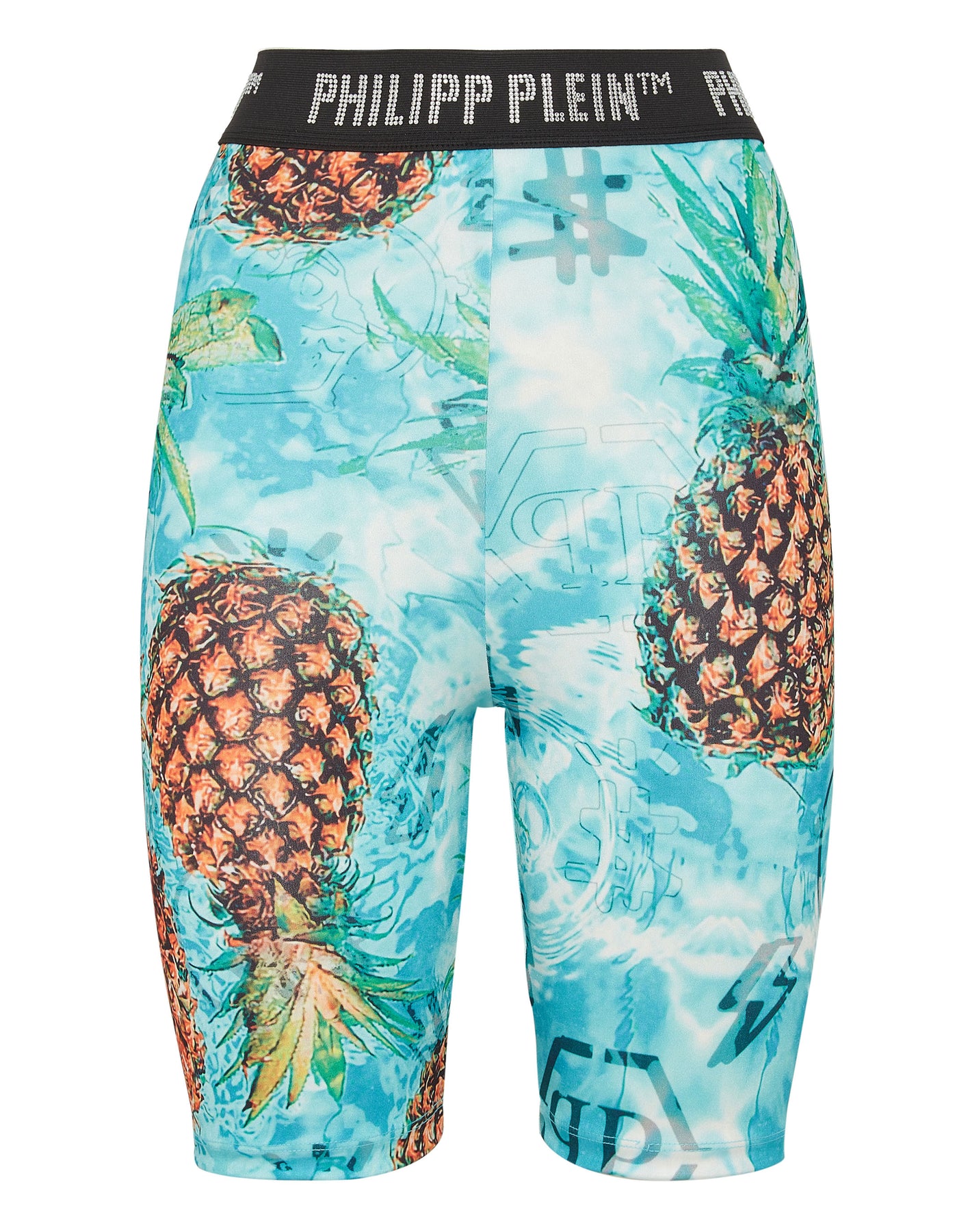 Pineapple Skies Jogging-Shorts mit Schmucksteinen
