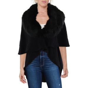 Trim Strickjacke – Kunstfell, festlich