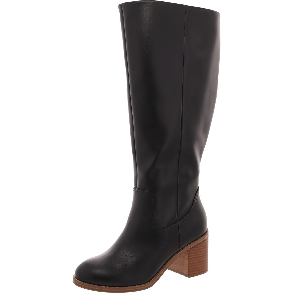 ULLAH Wide kniehohe Stiefel – Kalbsleder