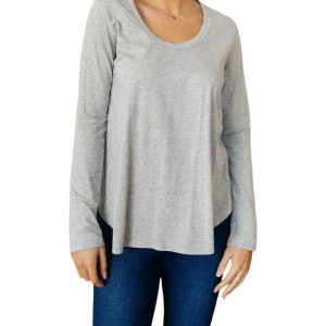 Every Favorite Basic Oberteil – meliert, Mädchen, Grau