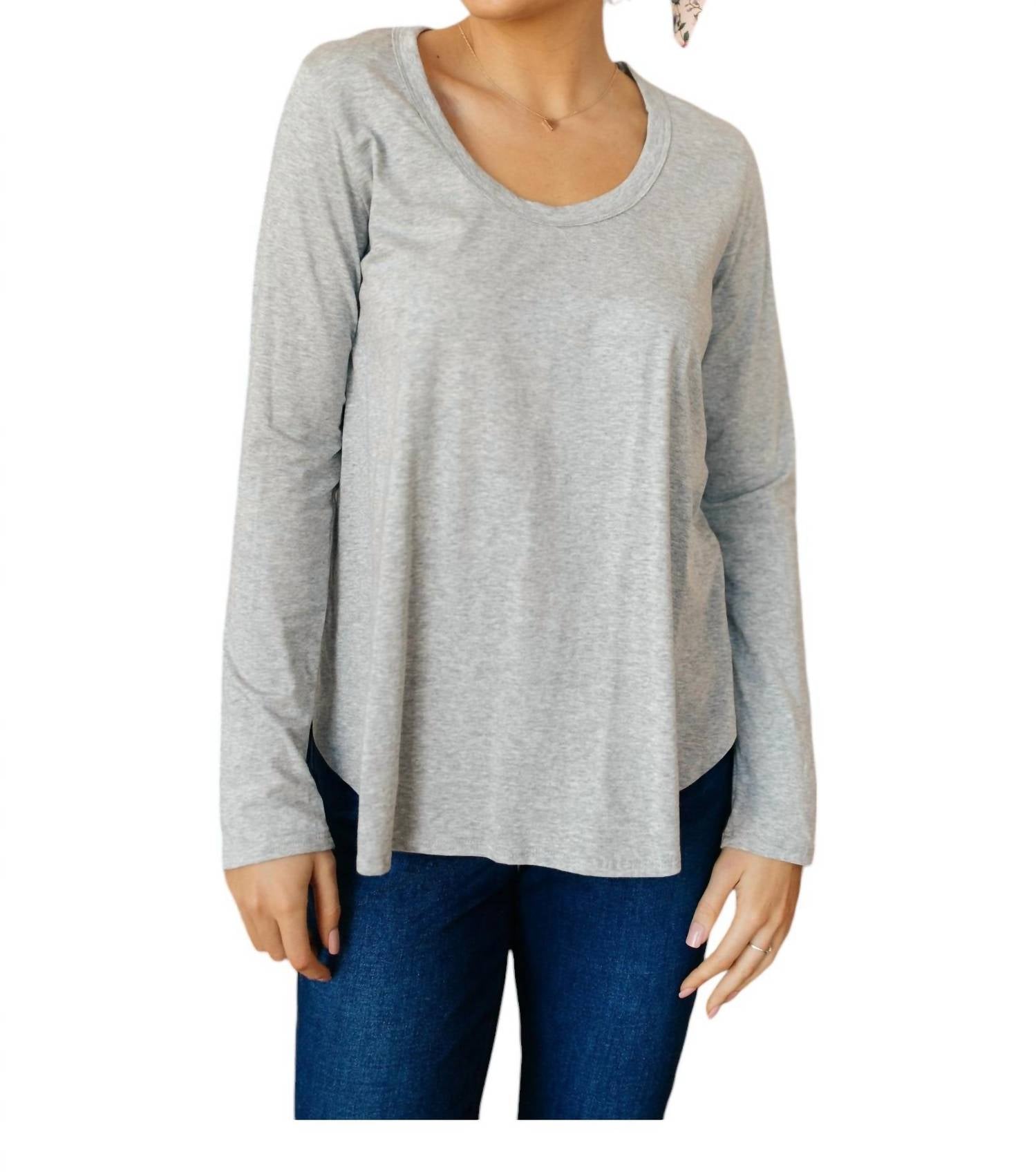Every Favorite Basic Oberteil – meliert, Mädchen, Grau