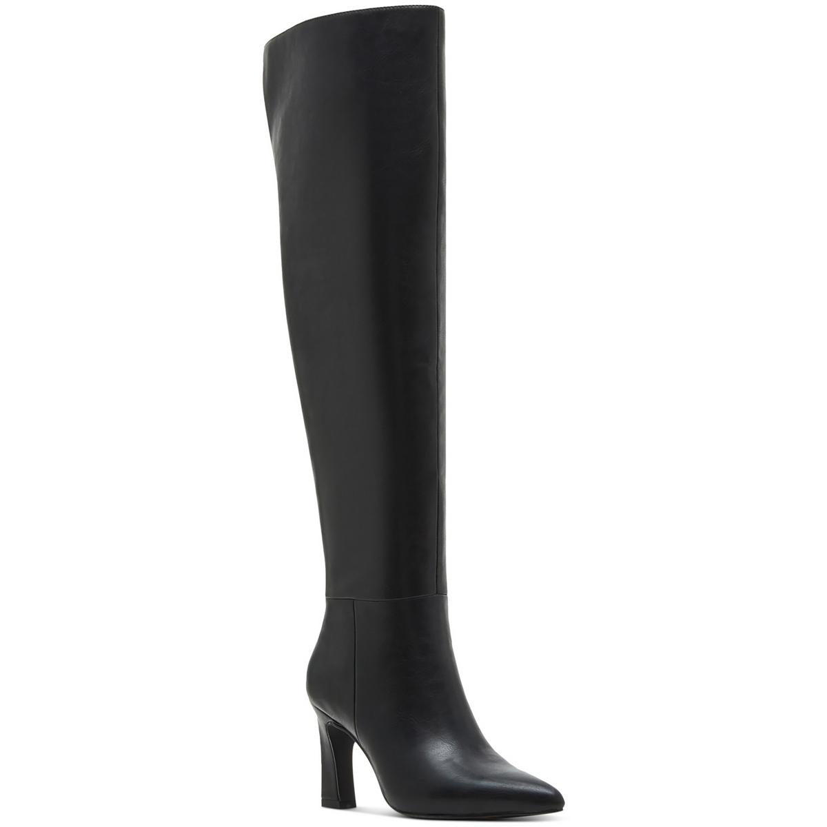 Sizzlee Overknee-Stiefel – Kunstleder, unifarben