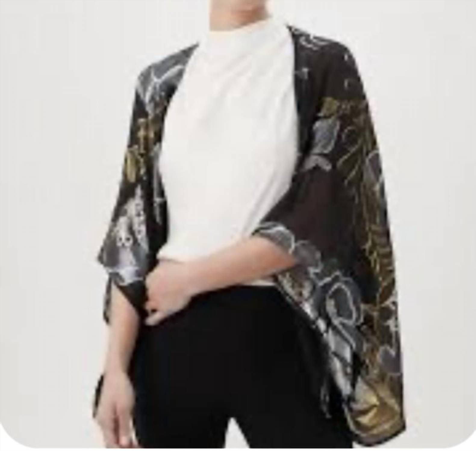 Exquisite Jacke in Black Metallic