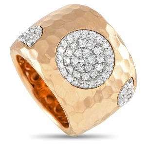 Roberto Coin Ring aus 18-karätigem Roségold mit Diamanten – 1,0 ct, RC15-091224