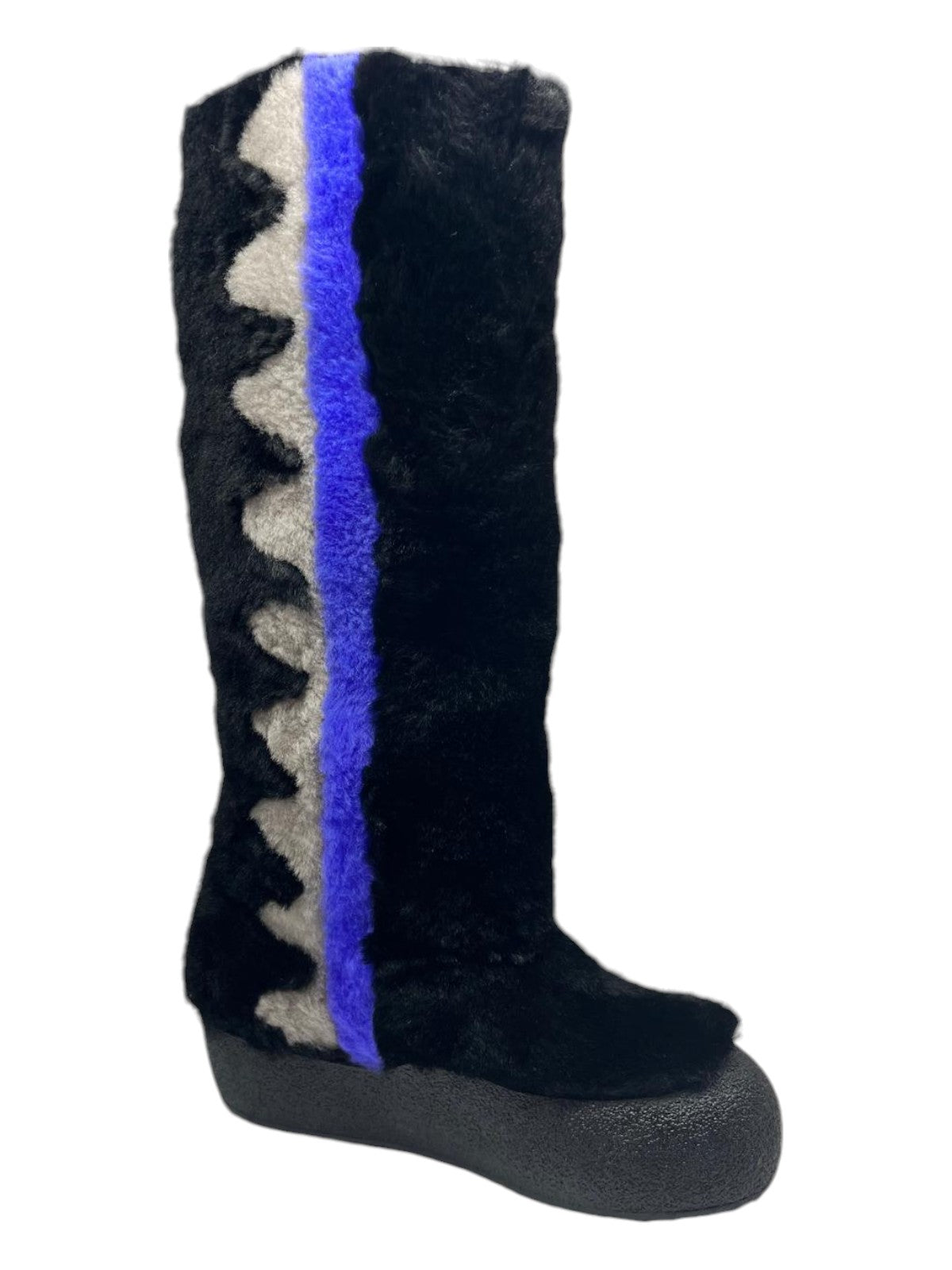 Bally Chiora 6228435 Fur Stiefel – Damen, Schwarz, Blau