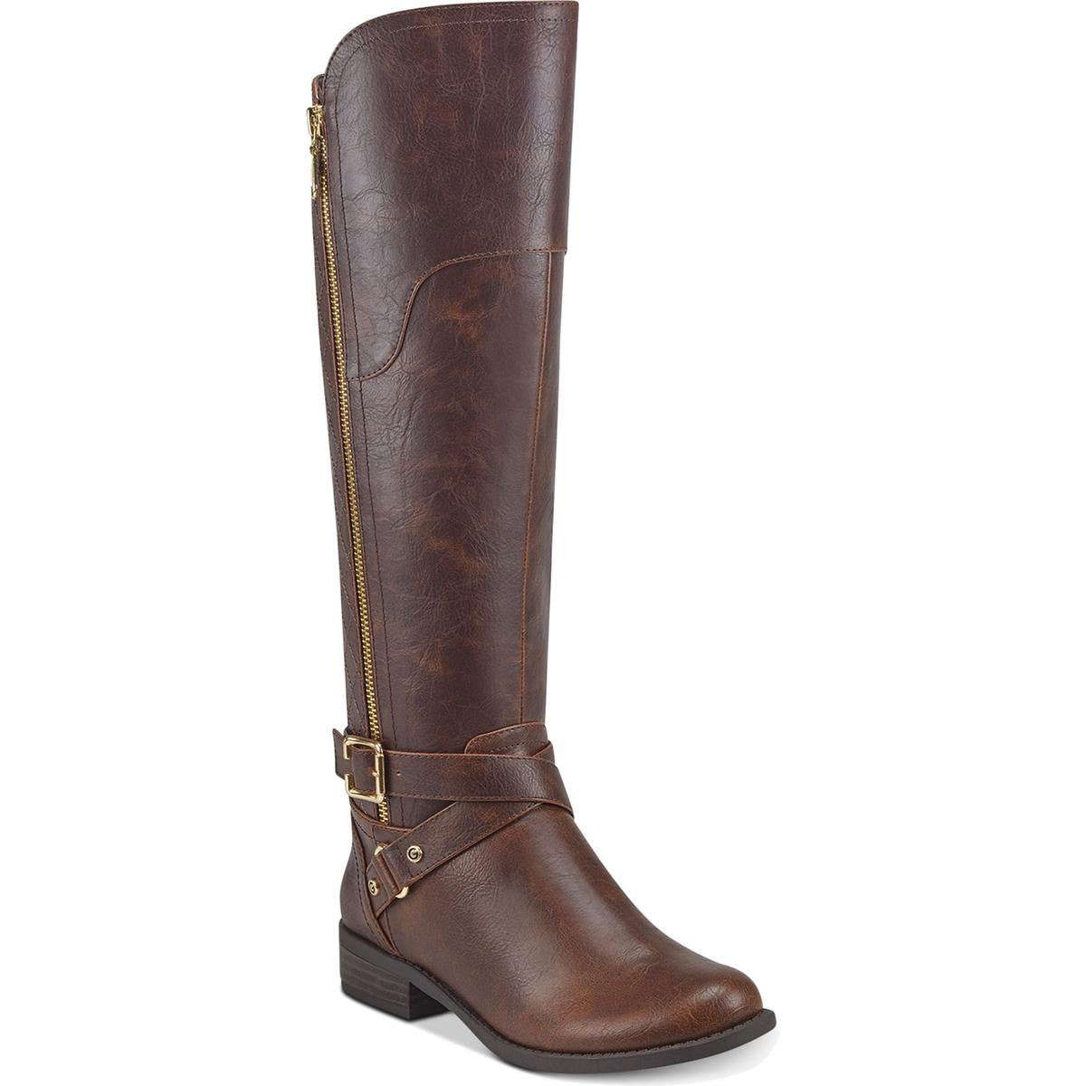 Haydin Stiefel – Kunstleder, weiter Wadenschaft, Reitstil