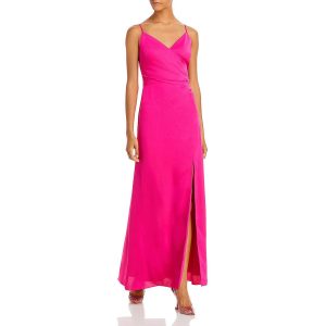 Maxikleid mit Bindeband hinten und geschlitztem Saum