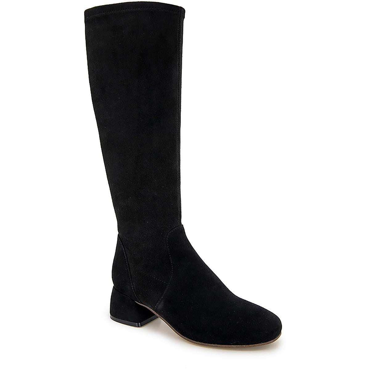 EMILY STRETCH BOOT elastische kniehohe Stiefel aus Veloursleder