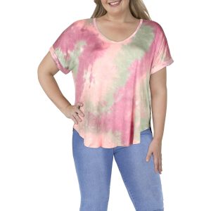 Bluse aus Rayon in Übergröße
