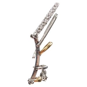 Alexander McQueen Runway Mehrfach-Creolen-Ohrmanschette mit goldfarbener Kristallverzierung