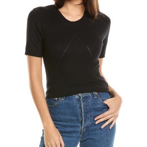 Wolford gerippter Pullover aus Kaschmirmischung