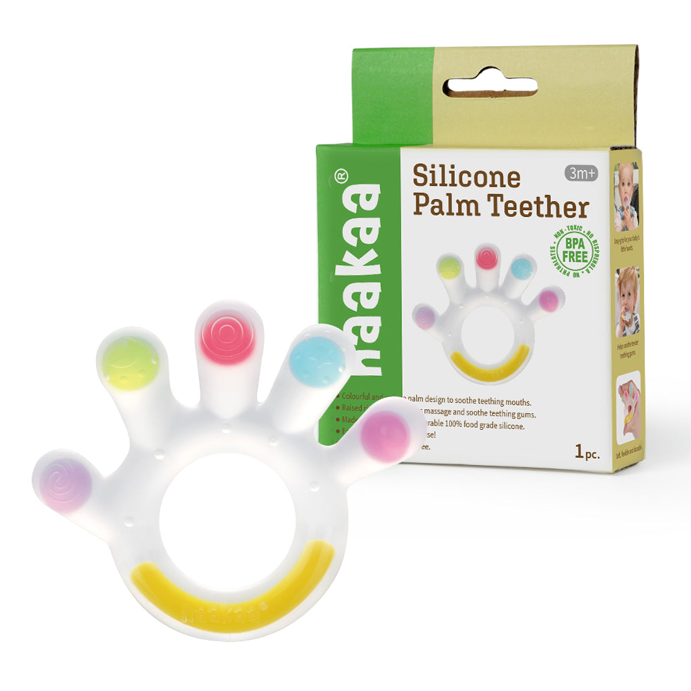 Haakaa Silikon-Beißring in Palmenform – 1 Stück