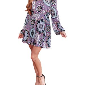Your Best Idea Kleid mit integriertem Hosenrock – Lila