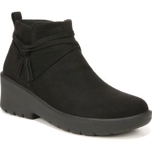 Blaine Stiefeletten – Velourslederimitat, Riemchen