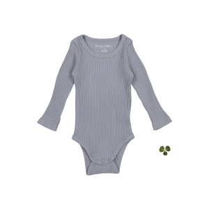 Langarm-Onesie – Schiefergrau