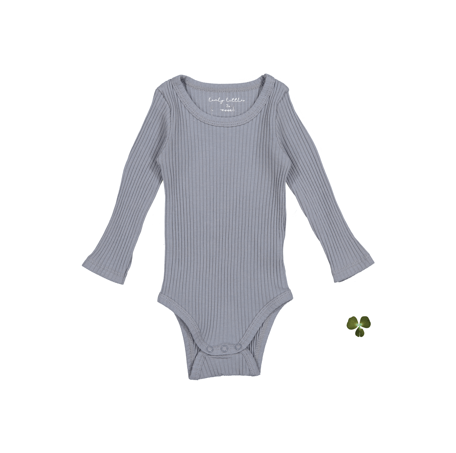 Langarm-Onesie – Schiefergrau