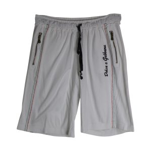 Dolce & Gabbana Shorts mit Kordelzug aus weißer Baumwolle